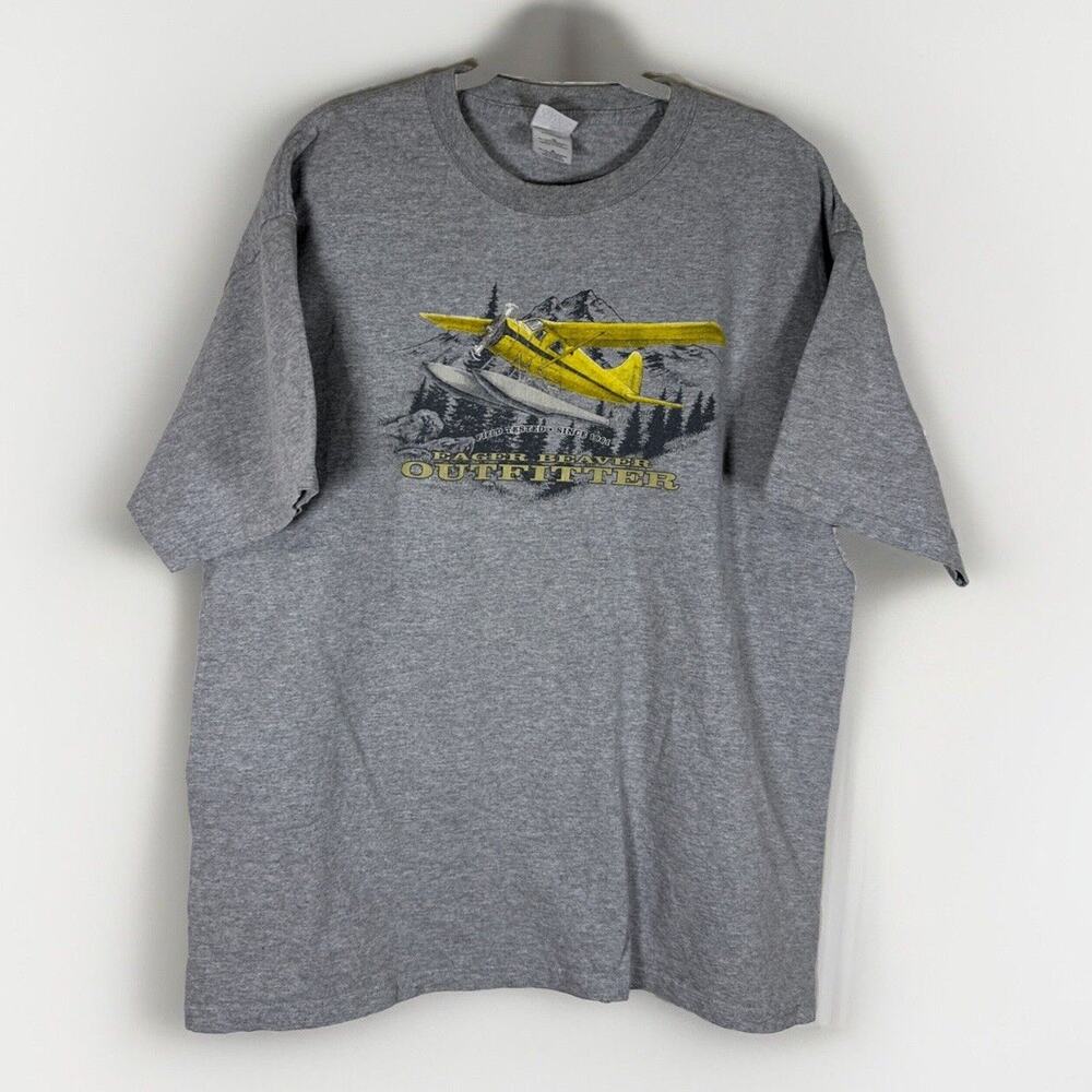 Gildan T-shirt Ultra Cotton Gray Size Xl Eager Beaver Outfitter